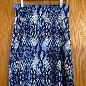 Tranquility by Colorado Clothing Blue and White A-Line Skirt